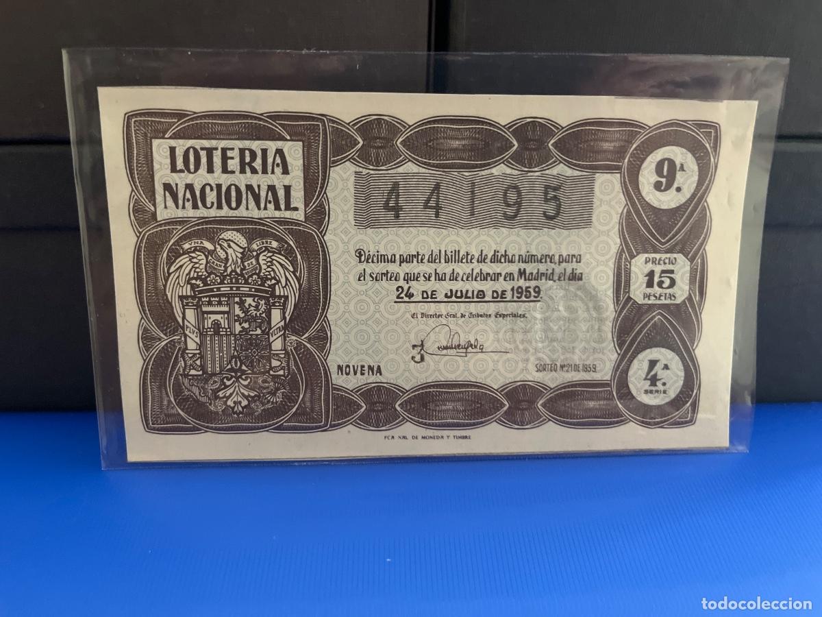 Loter&iacute;a Nacional: Loter&iacute;a nacional 1959 sorteo 21