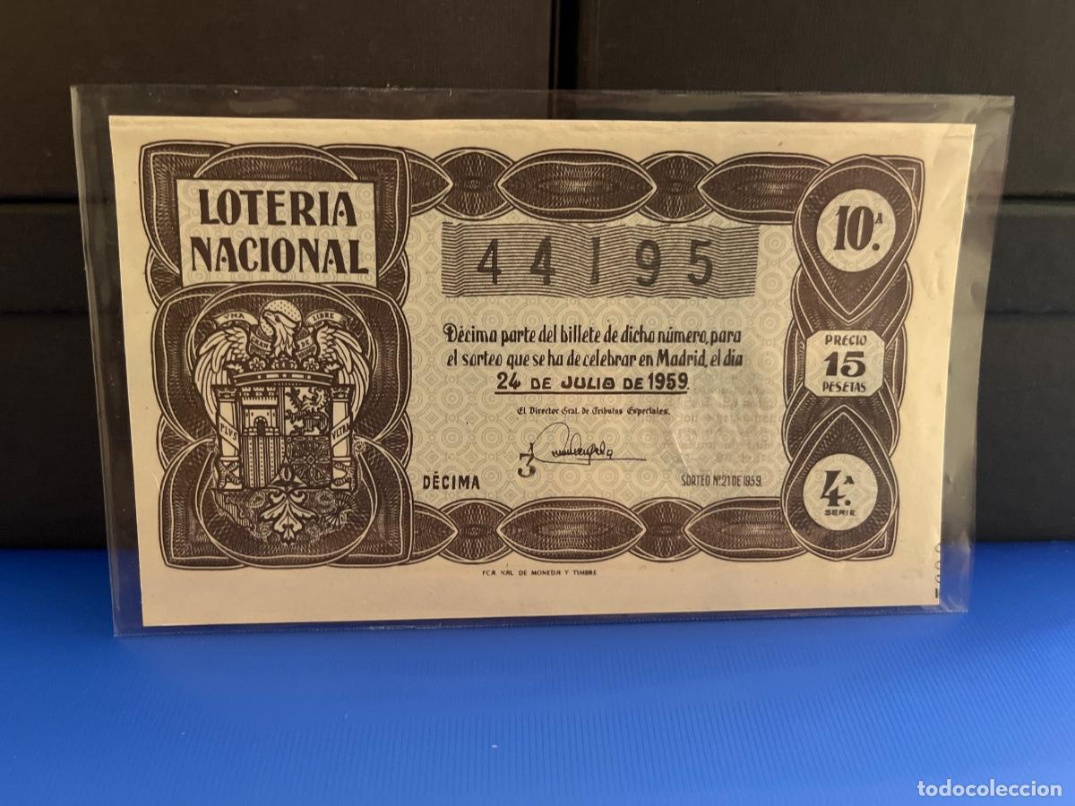 Loter&iacute;a Nacional: Loter&iacute;a nacional 1959 sorteo 21