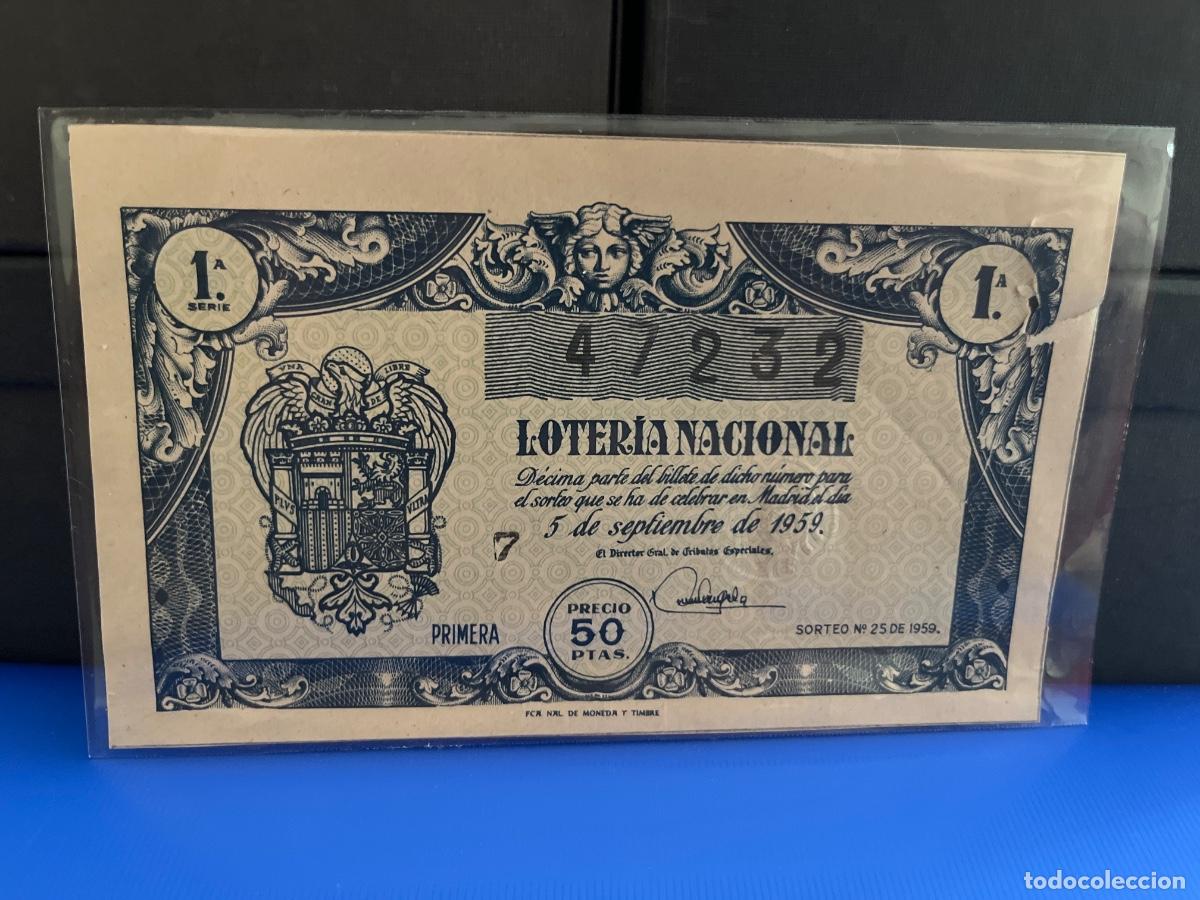 Loter&iacute;a Nacional: Loter&iacute;a nacional 1959 sorteo 25