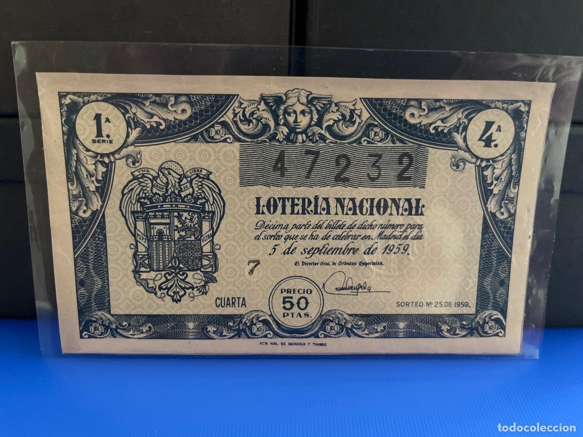 Loter&iacute;a Nacional: Loter&iacute;a nacional 1959 sorteo 25
