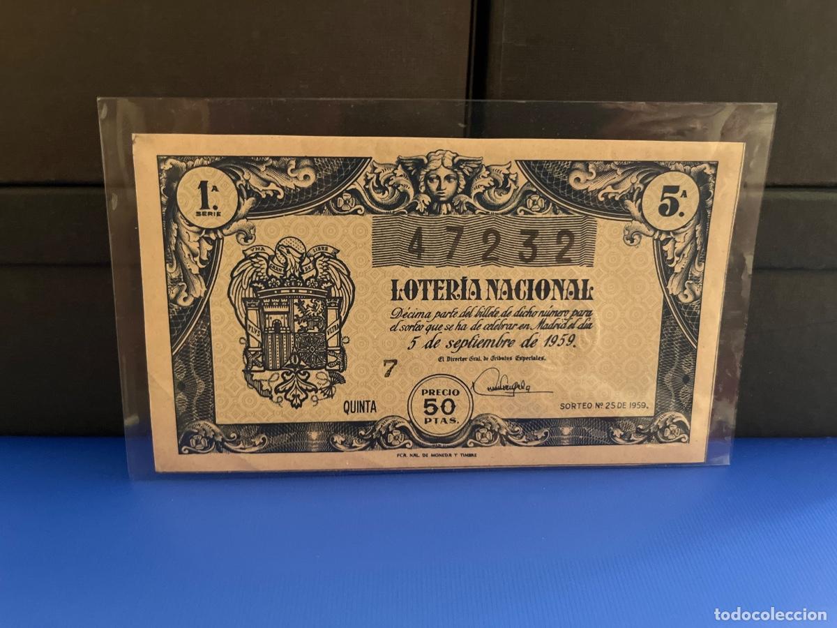 Loter&iacute;a Nacional: Loter&iacute;a nacional 1959 sorteo 25
