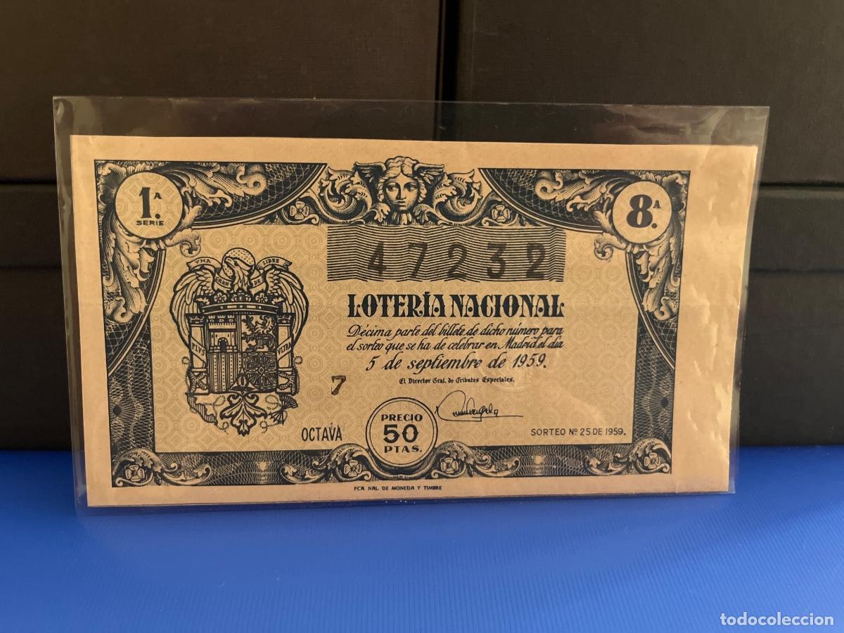 Loter&iacute;a Nacional: Loter&iacute;a nacional 1959 sorteo 25