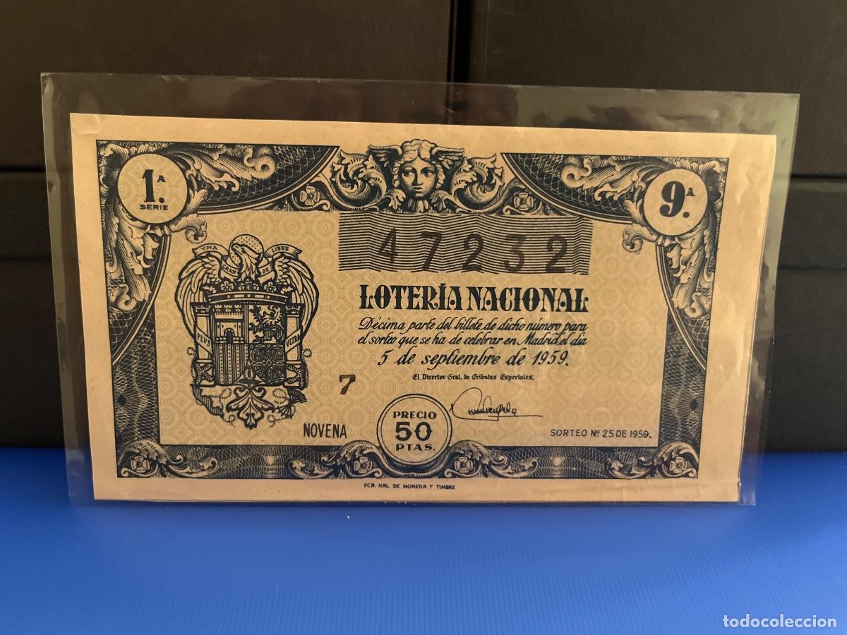 National Spanish Lottery: Loter&iacute;a nacional 1959 sorteo 25