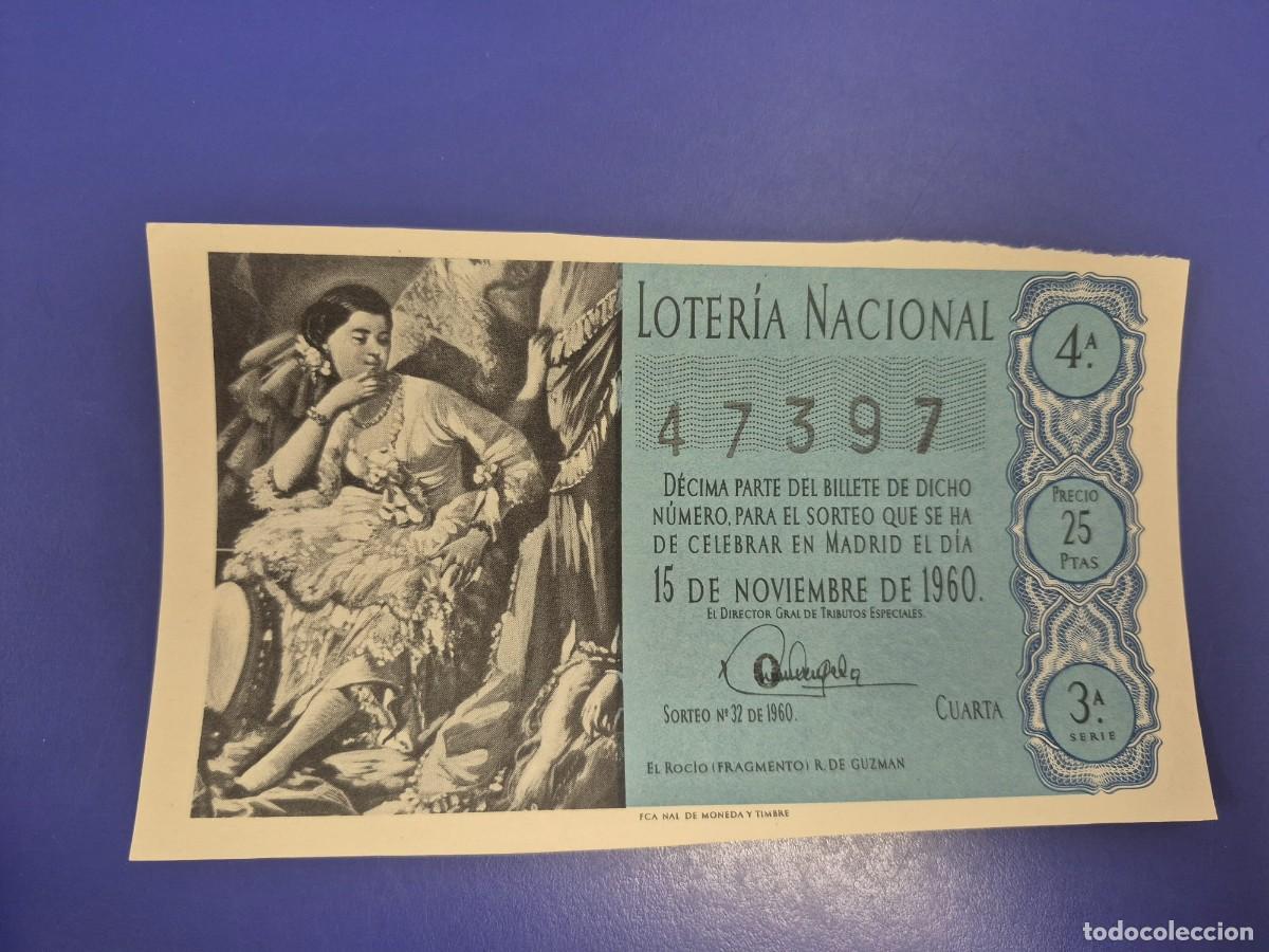 Loter&iacute;a Nacional: LOTERIA NACIONAL SORTEO 32 DE 1960 SERIE 3