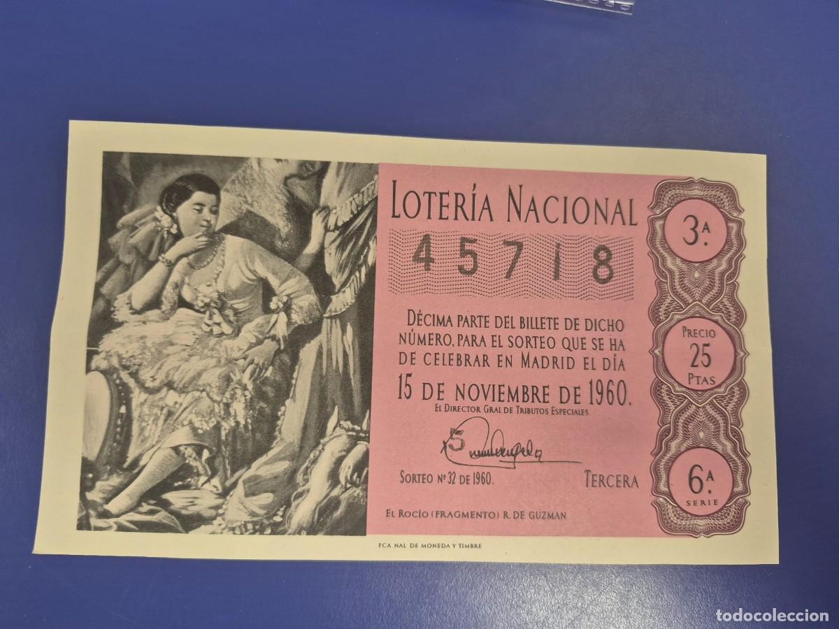 Loter&iacute;a Nacional: LOTERIA NACIONAL SORTEO 32 DE 1960 SERIE 6