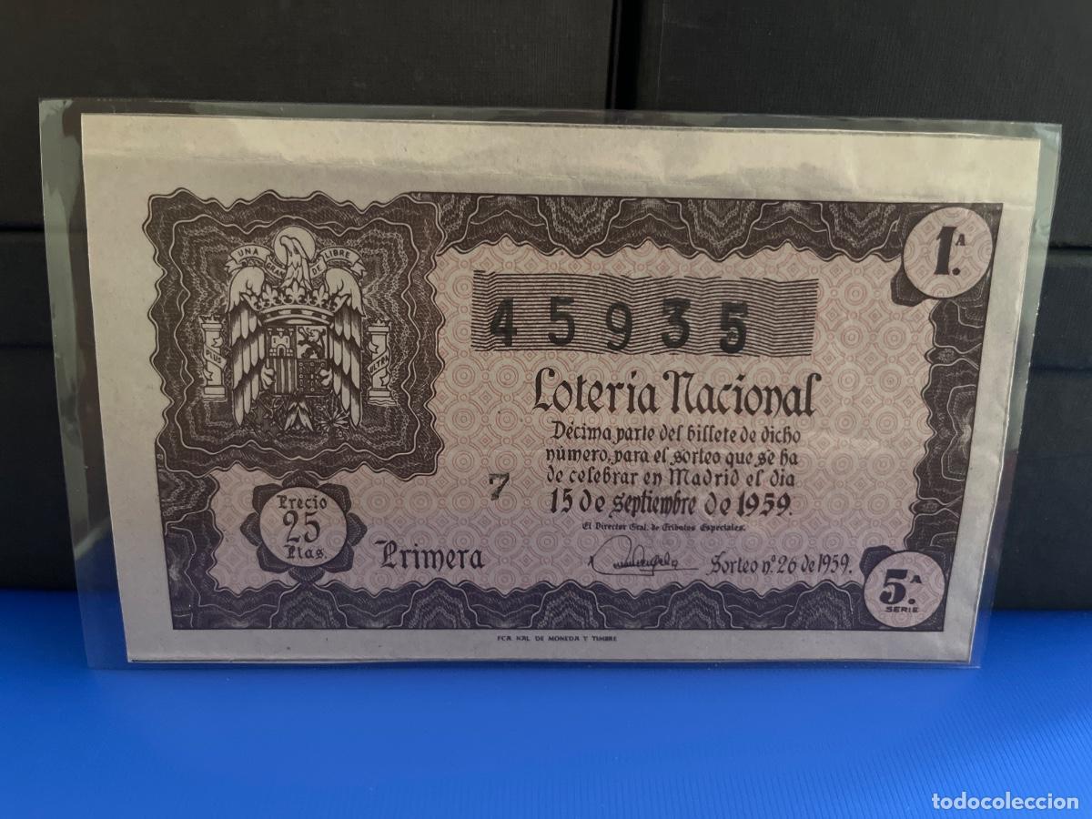 Loter&iacute;a Nacional: Loter&iacute;a nacional 1959 sorteo 26