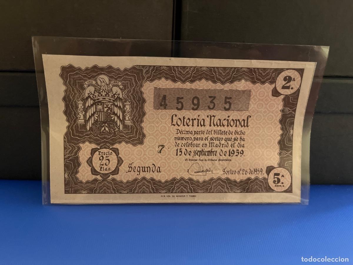 Loter&iacute;a Nacional: Loter&iacute;a nacional 1959 sorteo 26