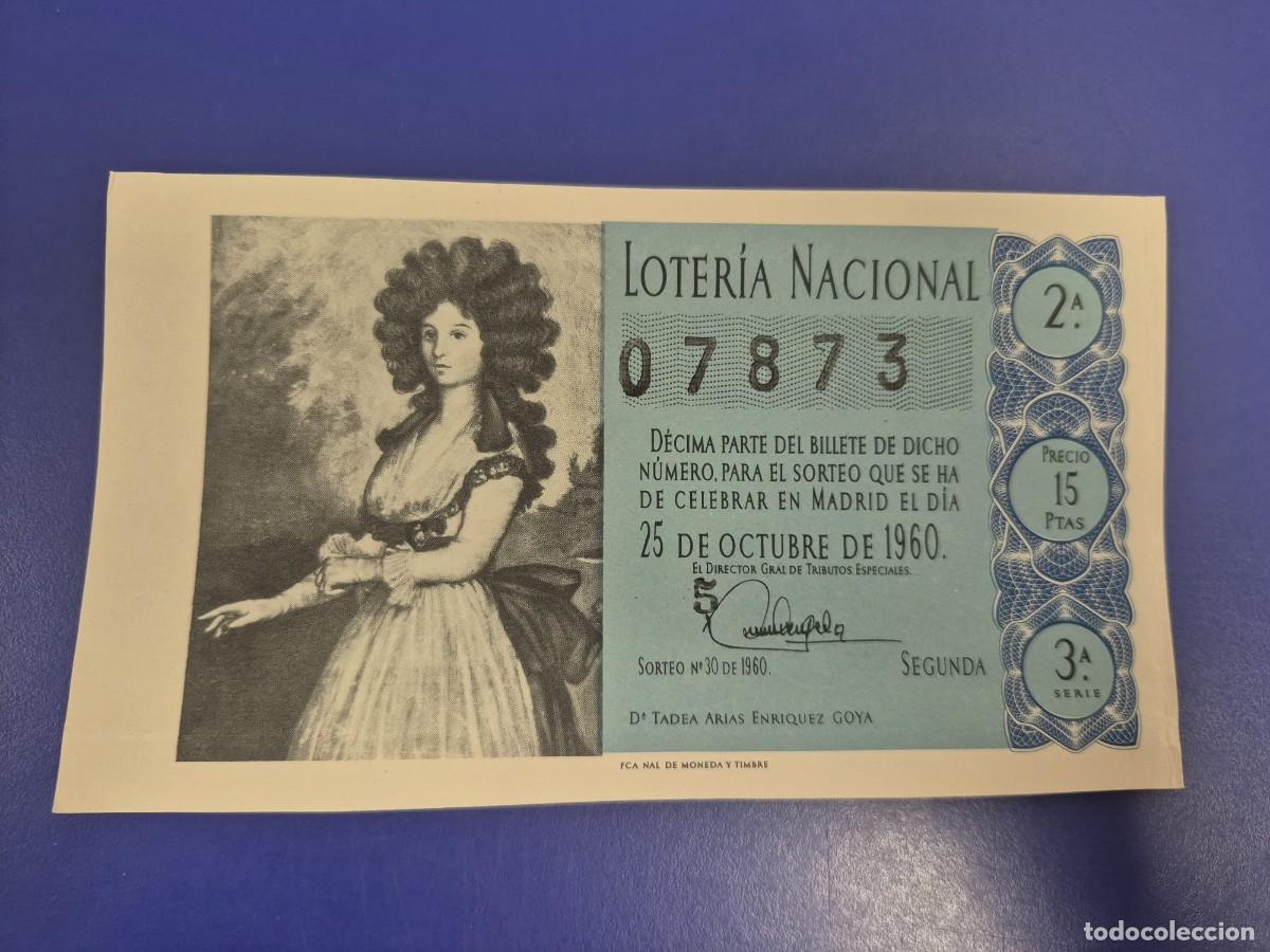 Loter&iacute;a Nacional: LOTERIA NACIONAL SORTEO 30 DE 1960 SERIE 3