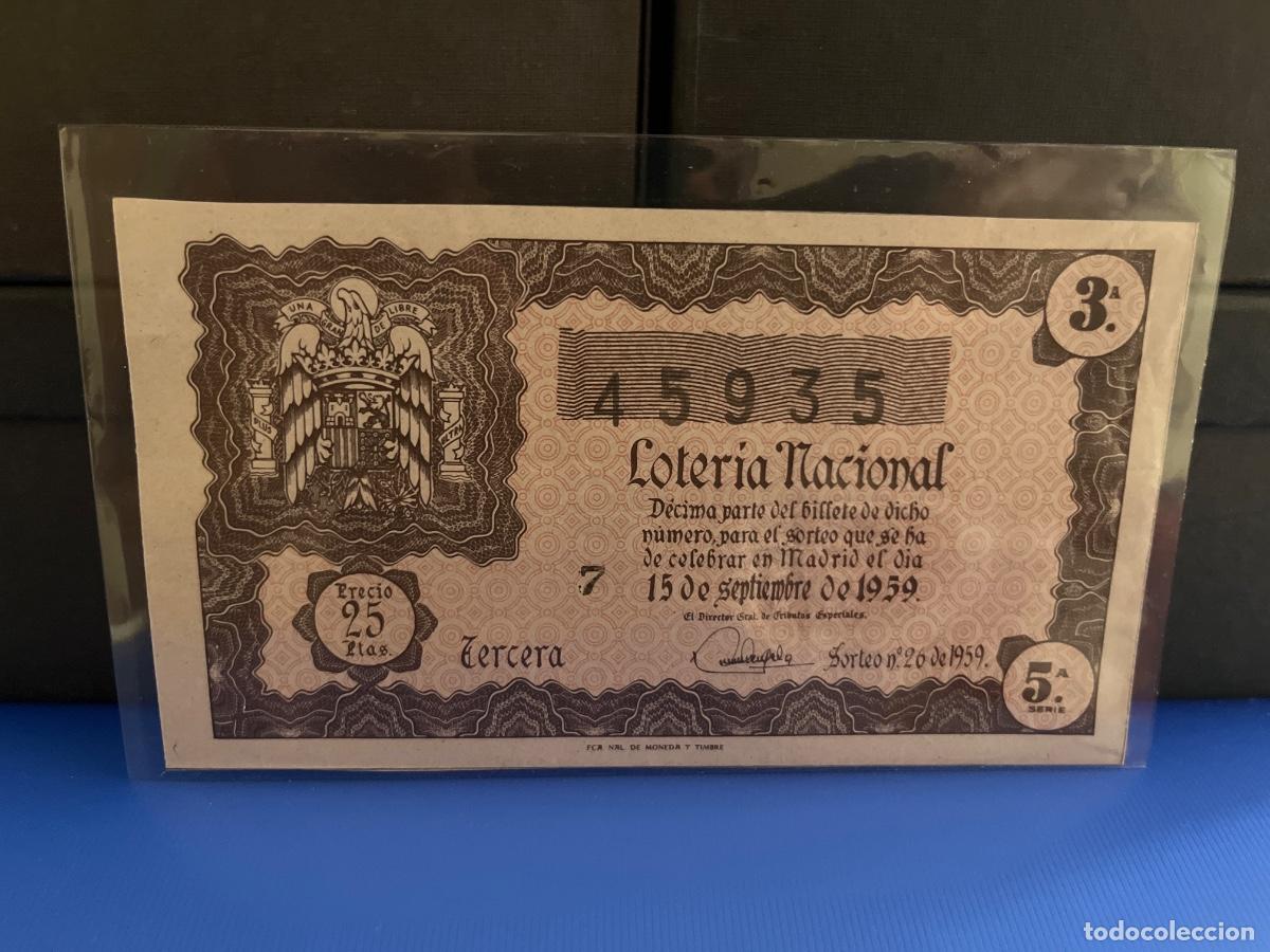 Loter&iacute;a Nacional: Loter&iacute;a nacional 1959 sorteo 26