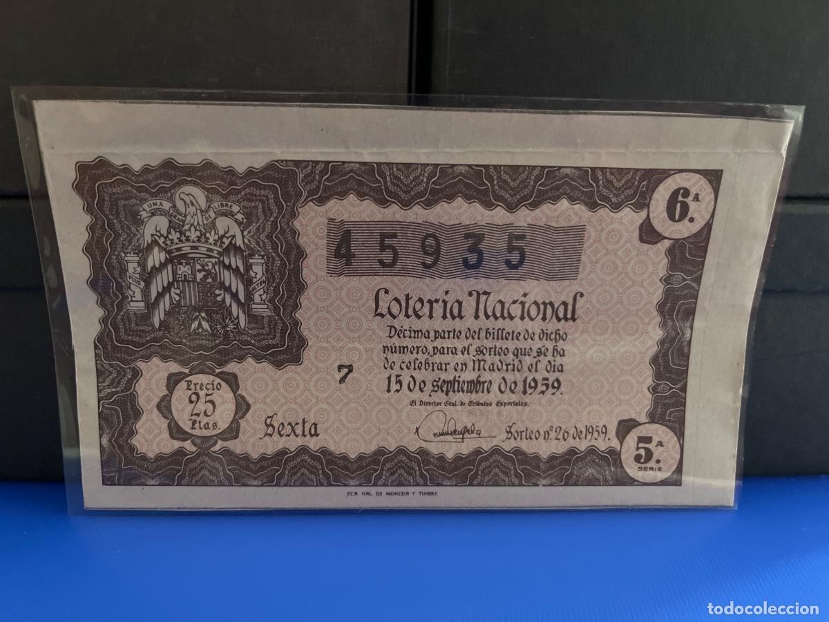 Loter&iacute;a Nacional: Loter&iacute;a nacional 1959 sorteo 26
