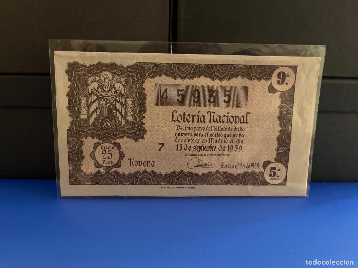 Loter&iacute;a Nacional: Loter&iacute;a nacional 1959 sorteo 26
