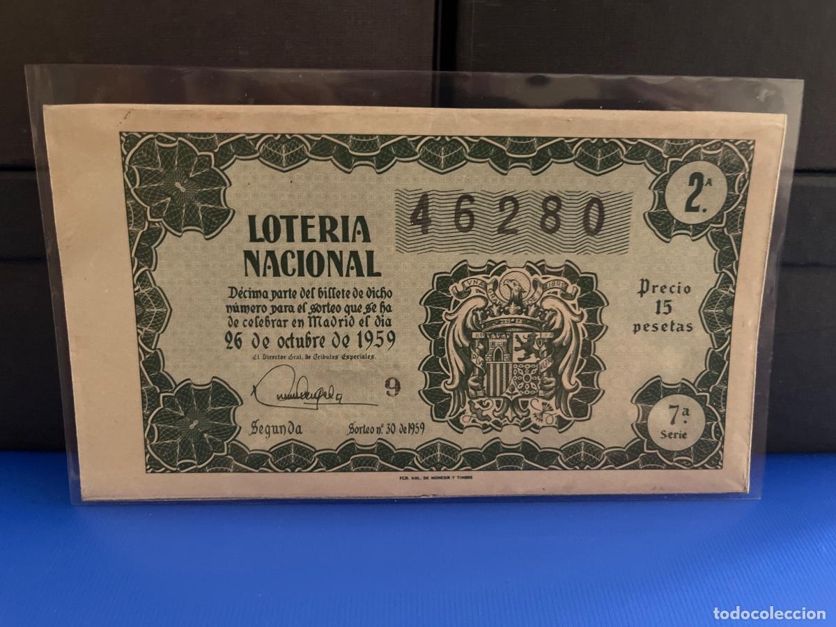 Loter&iacute;a Nacional: Loter&iacute;a nacional 1959 sorteo 30