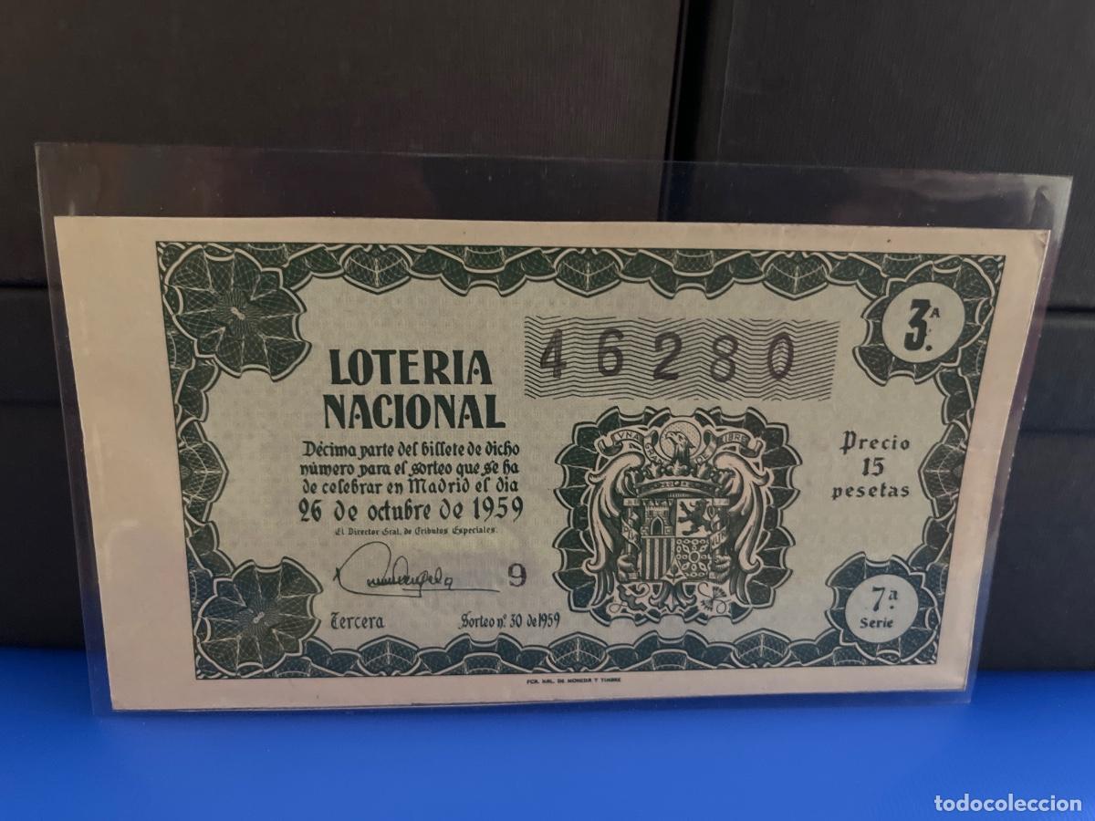 Loter&iacute;a Nacional: Loter&iacute;a nacional 1959 sorteo 30