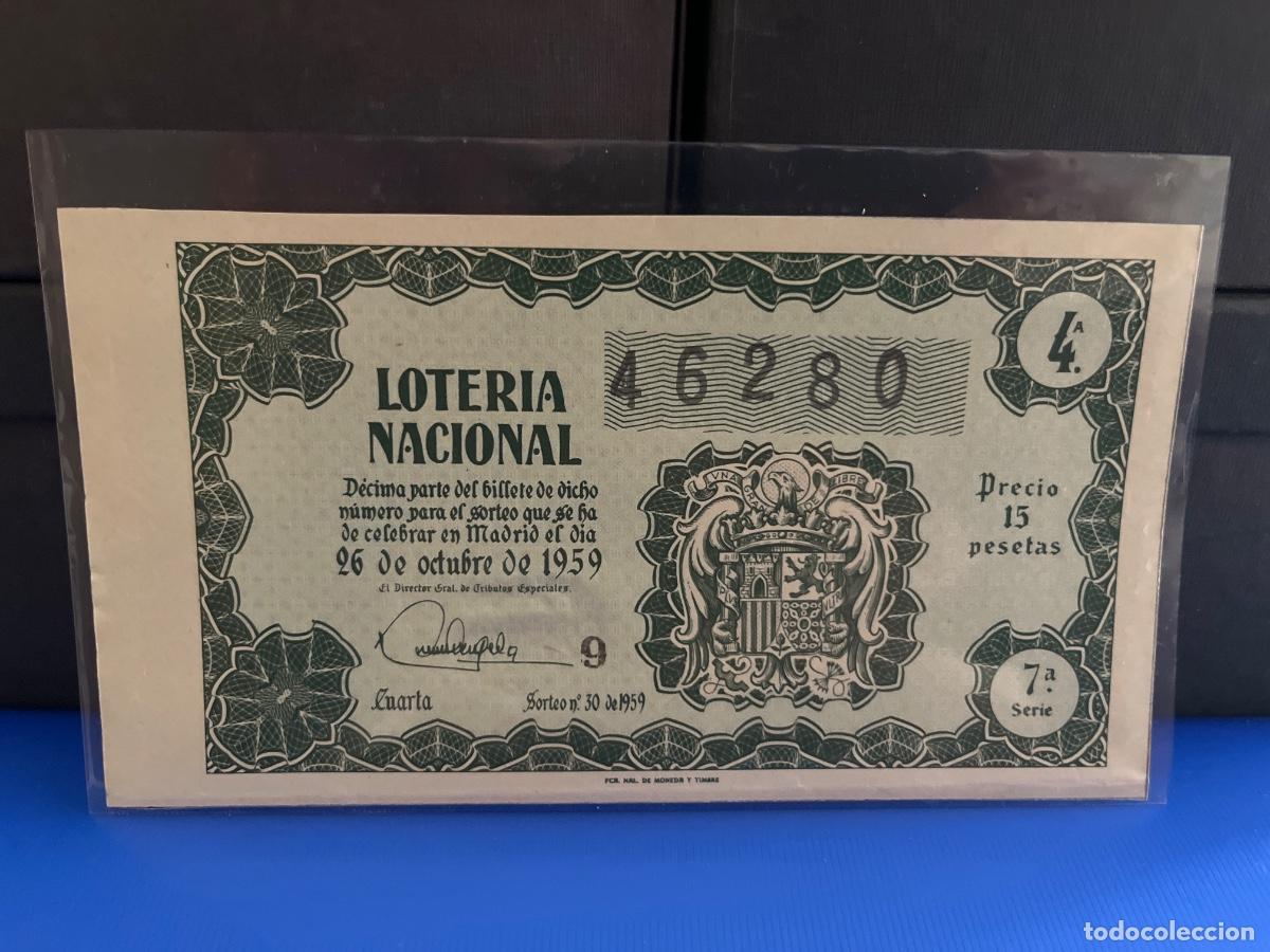 Loter&iacute;a Nacional: Loter&iacute;a nacional 1959 sorteo 30