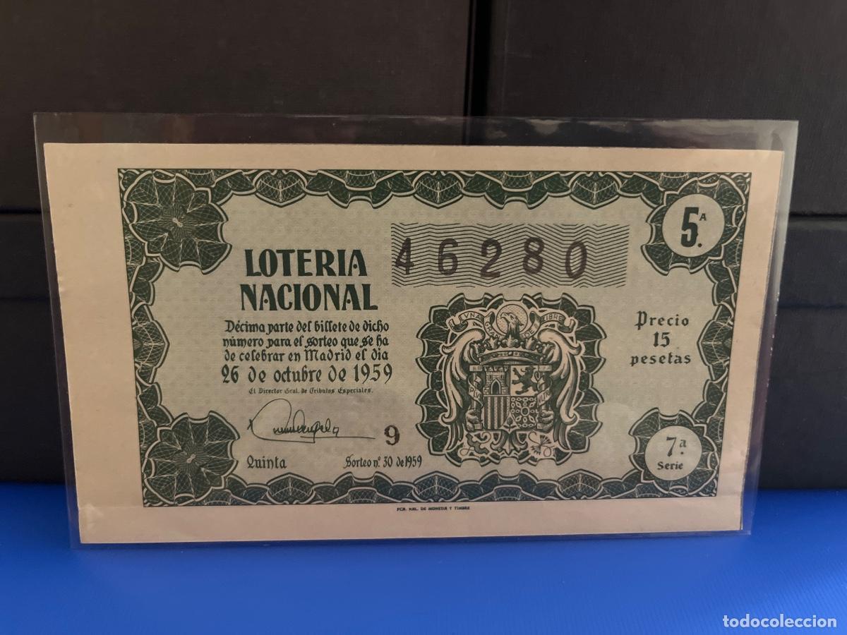 Loter&iacute;a Nacional: Loter&iacute;a nacional 1959 sorteo 30