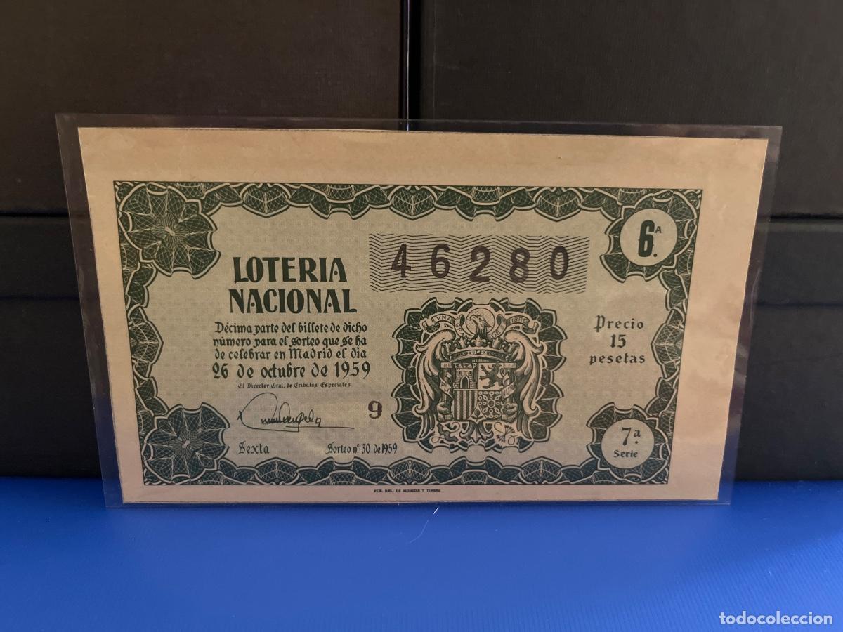 Loter&iacute;a Nacional: Loter&iacute;a nacional 1959 sorteo 30