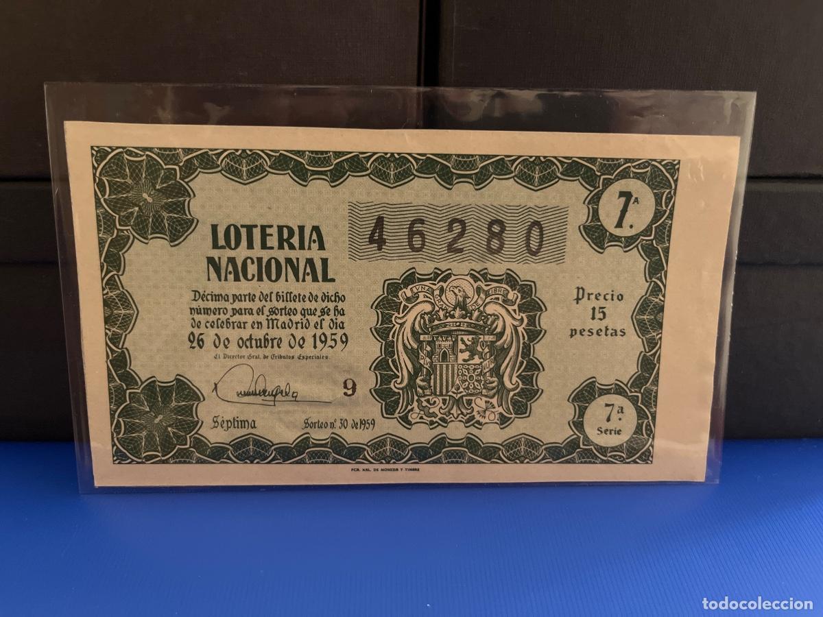 Loter&iacute;a Nacional: Loter&iacute;a nacional 1959 sorteo 30
