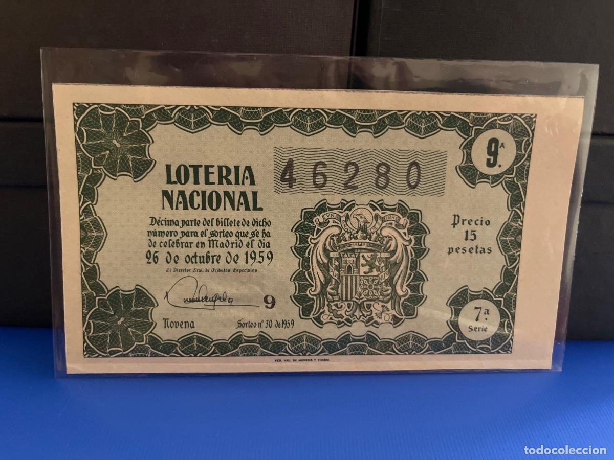 Nationale spanische Lotterie: Loter&iacute;a nacional 1959 sorteo 30