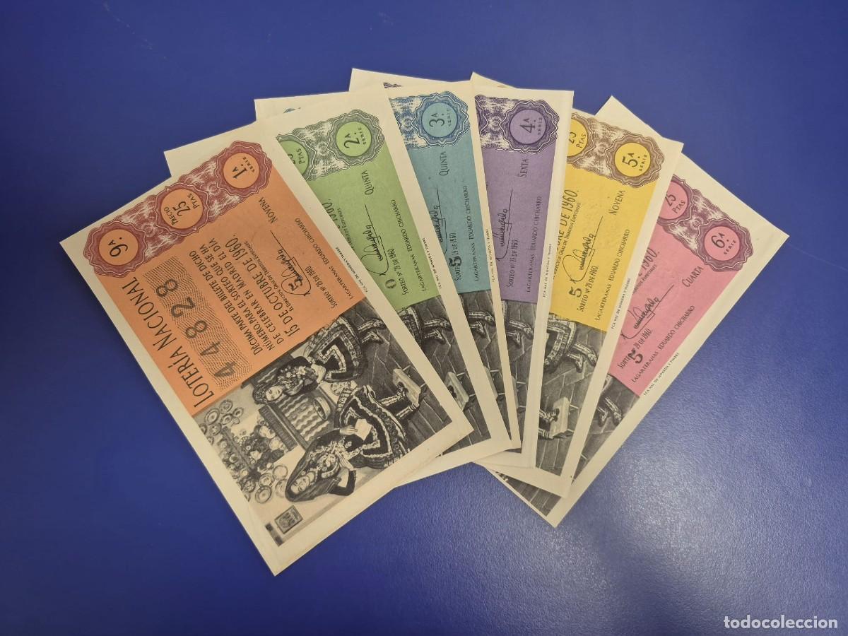 Loter&iacute;a Nacional: LOTERIA NACIONAL SORTEO 29 DE 1960 SERIE COMPLETA