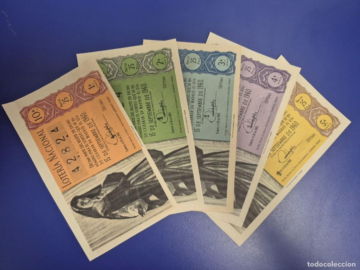 Loter&iacute;a Nacional: LOTERIA NACIONAL SORTEO 26 DE 1960 SERIE COMPLETA