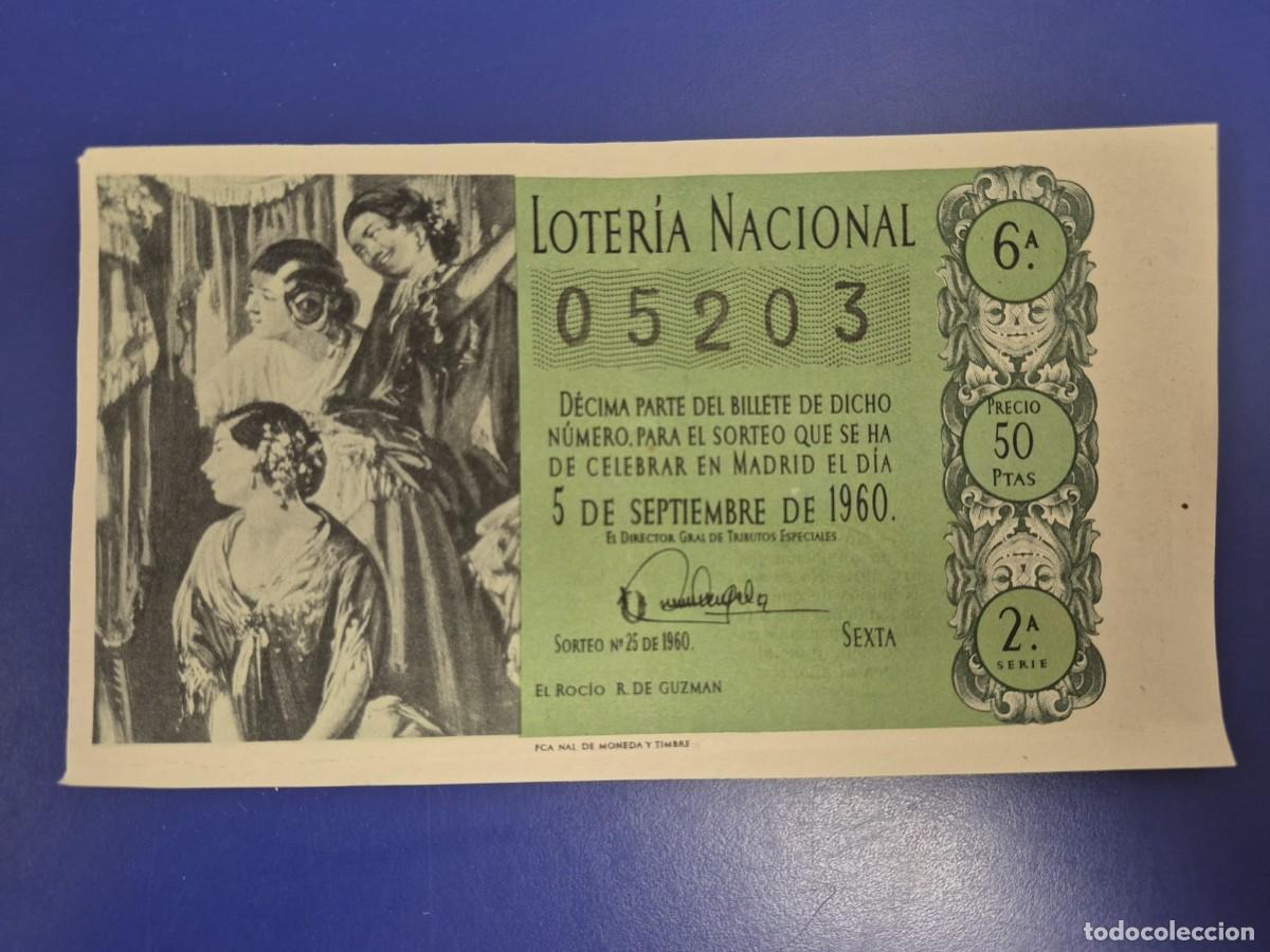 Loter&iacute;a Nacional: LOTERIA NACIONAL SORTEO 25 DE 1960 SERIE 2
