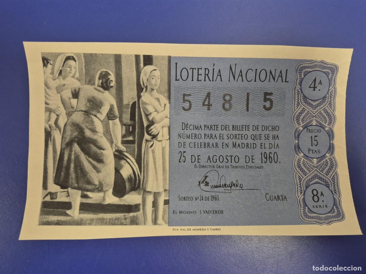 Loter&iacute;a Nacional: LOTERIA NACIONAL SORTEO 24 DE 1960 SERIE 8
