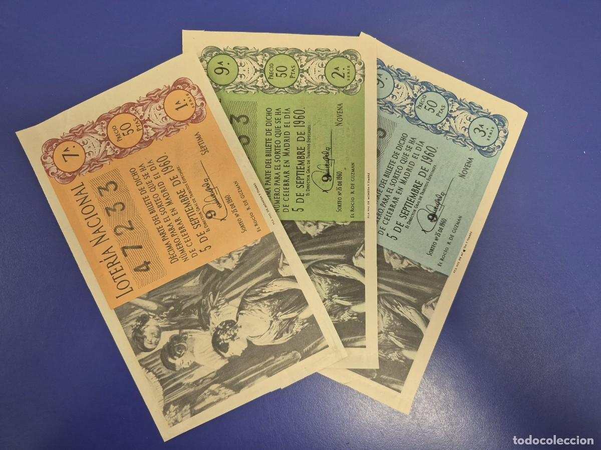 Loter&iacute;a Nacional: LOTERIA NACIONAL SORTEO 25 DE 1960 SERIE COMPLETA