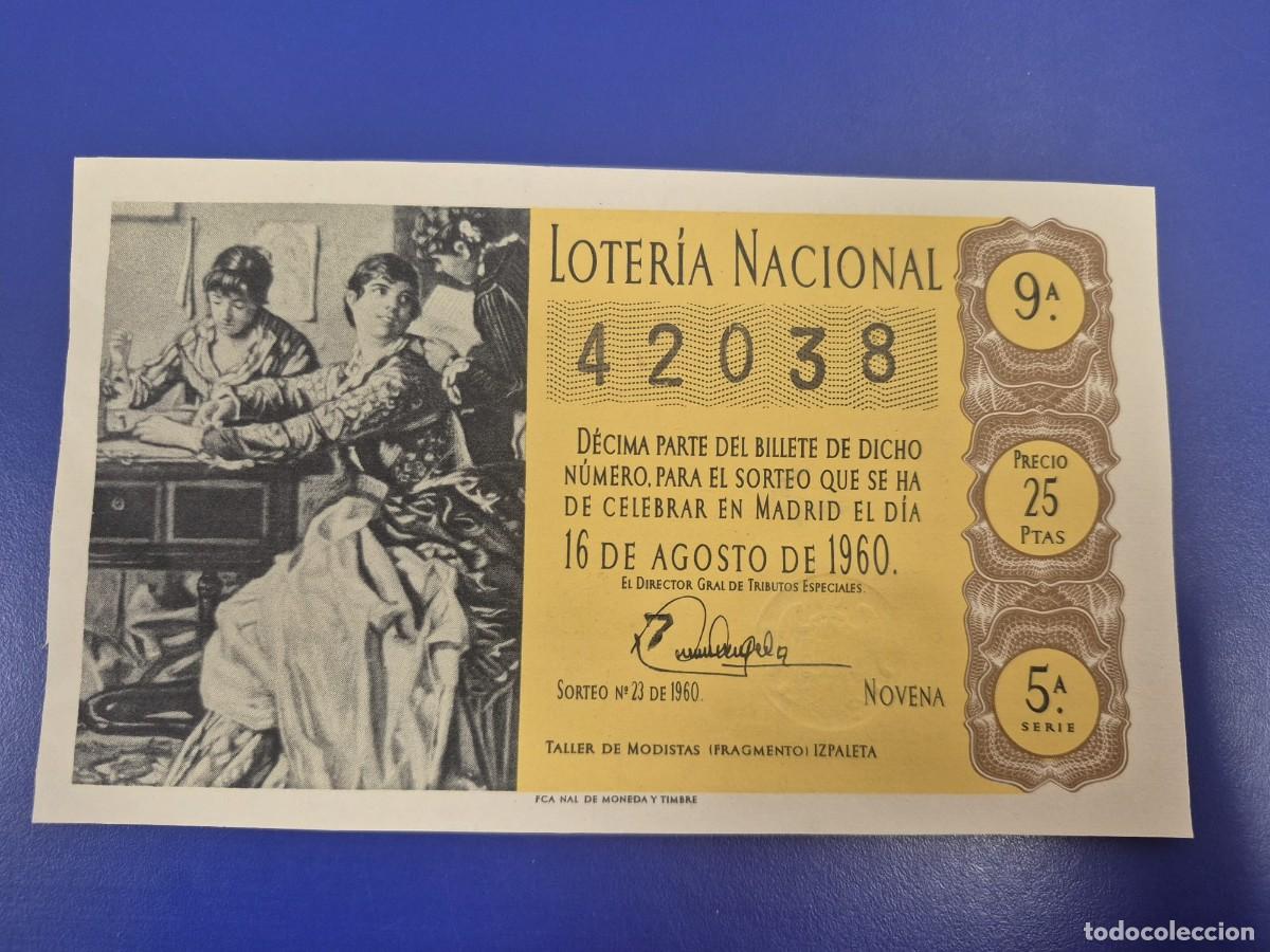 Loter&iacute;a Nacional: LOTERIA NACIONAL SORTEO 23 DE 1960 SERIE 5