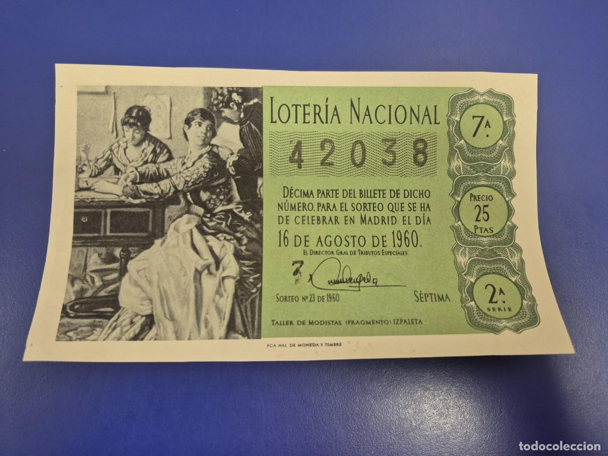 Loter&iacute;a Nacional: LOTERIA NACIONAL SORTEO 23 DE 1960 SERIE 2
