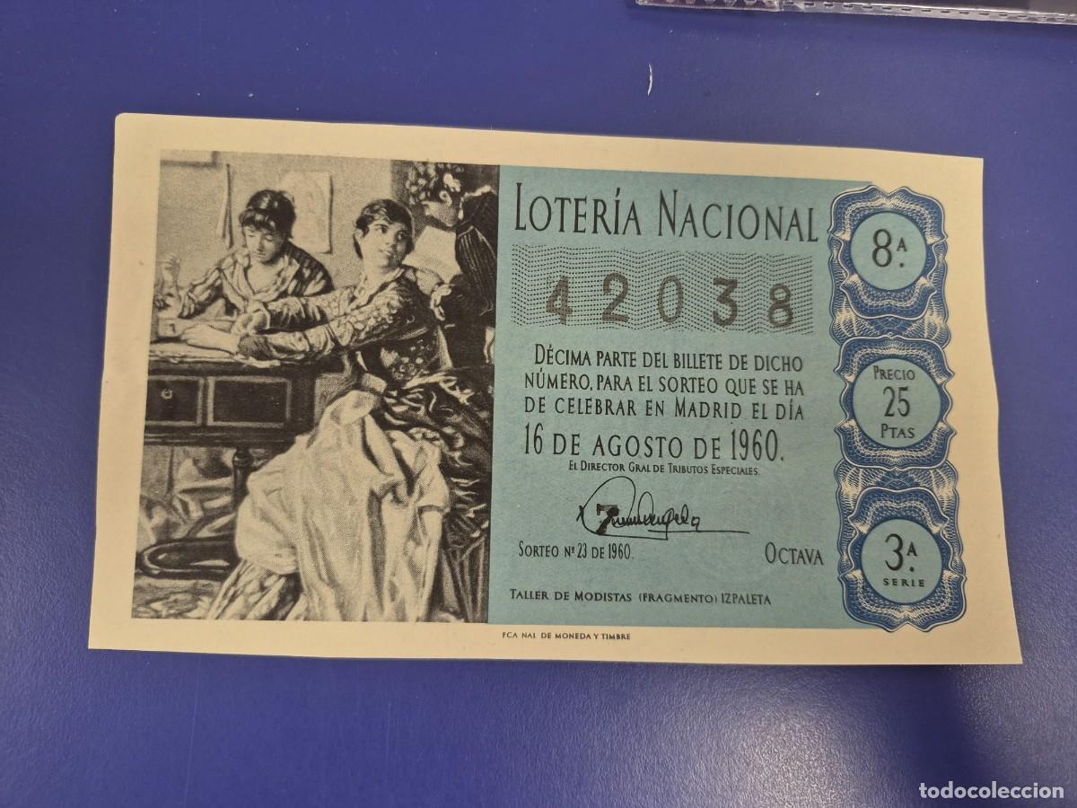 Loter&iacute;a Nacional: LOTERIA NACIONAL SORTEO 23 DE 1960 SERIE 3