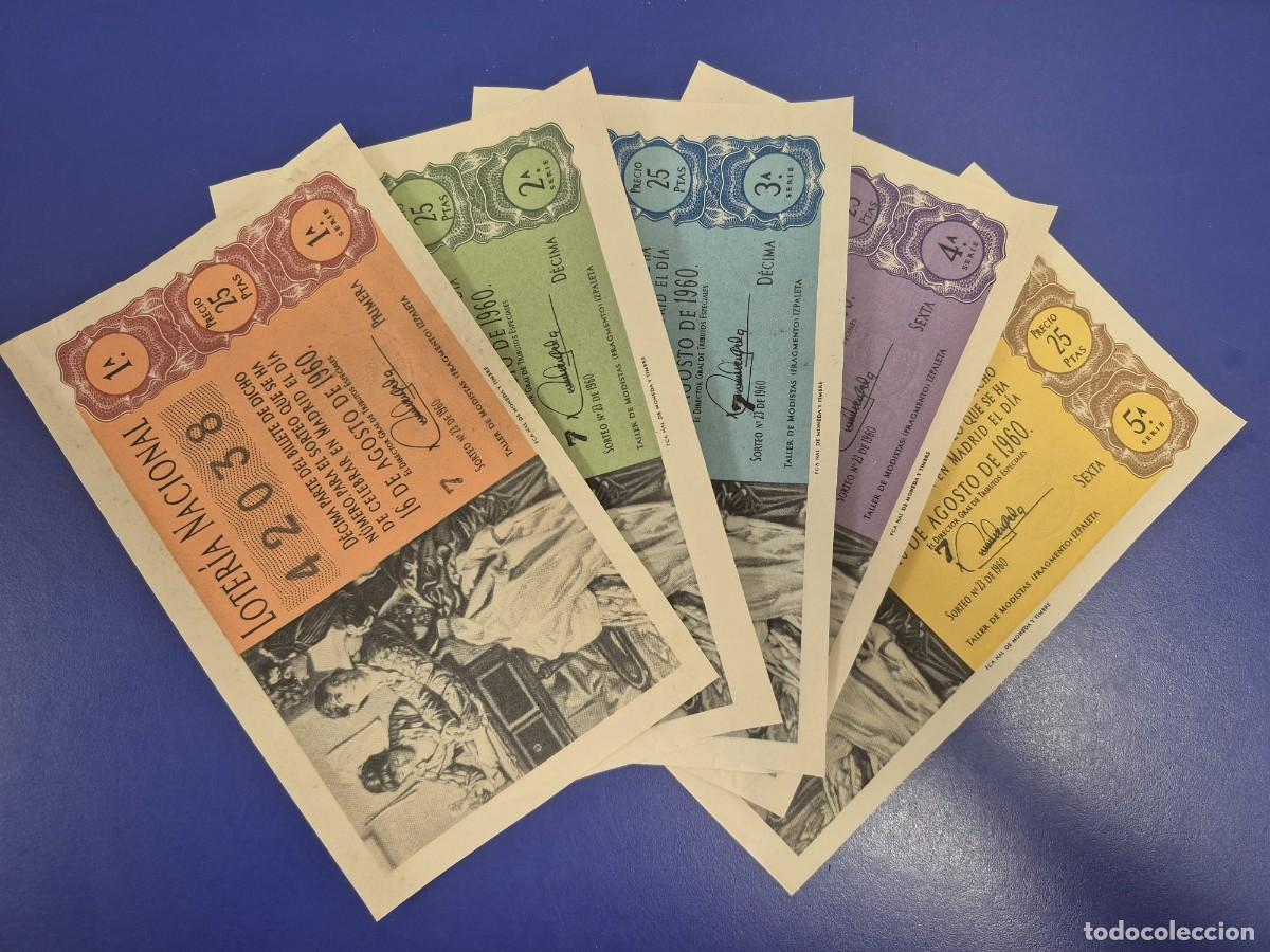 Loter&iacute;a Nacional: LOTERIA NACIONAL SORTEO 23 DE 1960 SERIE COMPLETA