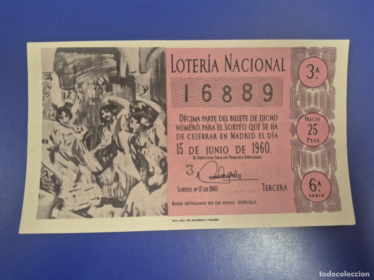 Loter&iacute;a Nacional: LOTERIA NACIONAL SORTEO 17 DE 1960 SERIE 5