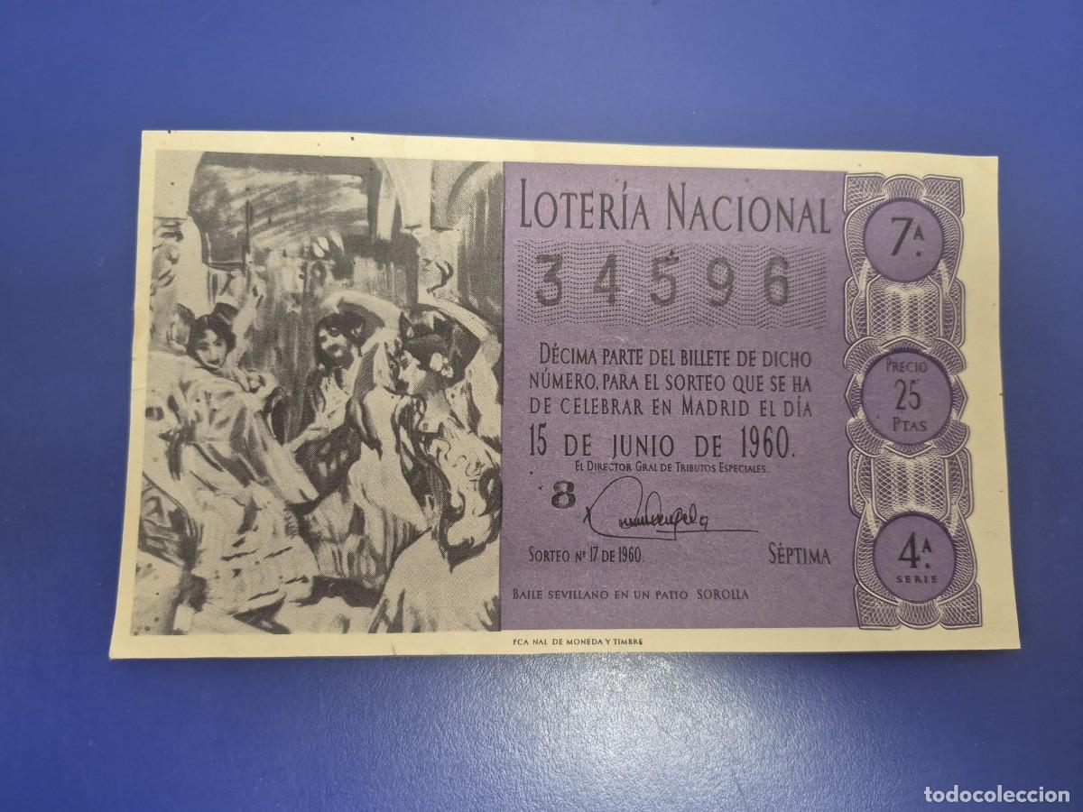Loter&iacute;a Nacional: LOTERIA NACIONAL SORTEO 17 DE 1960 SERIE 4