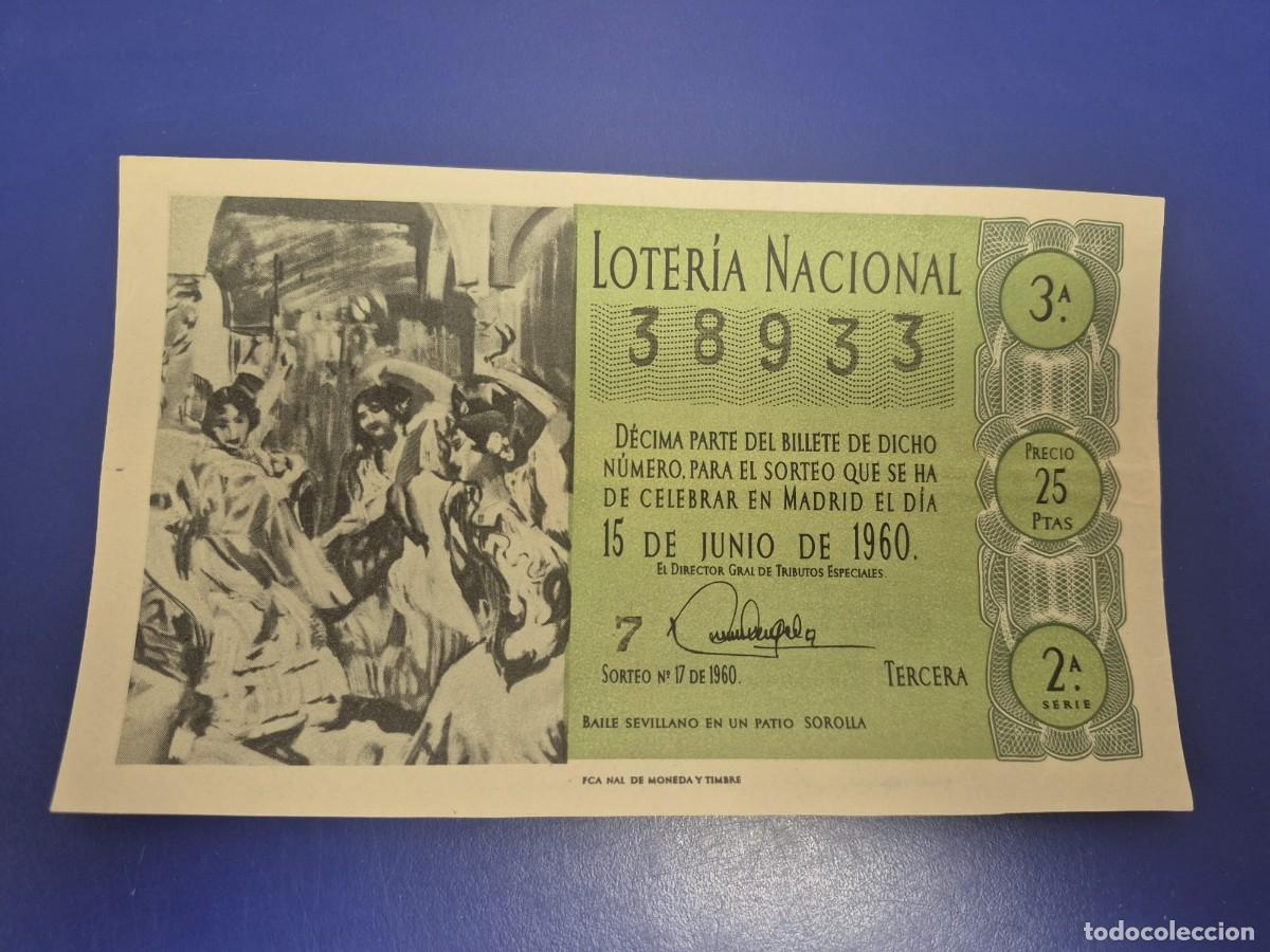 Loter&iacute;a Nacional: LOTERIA NACIONAL SORTEO 17 DE 1960 SERIE 2
