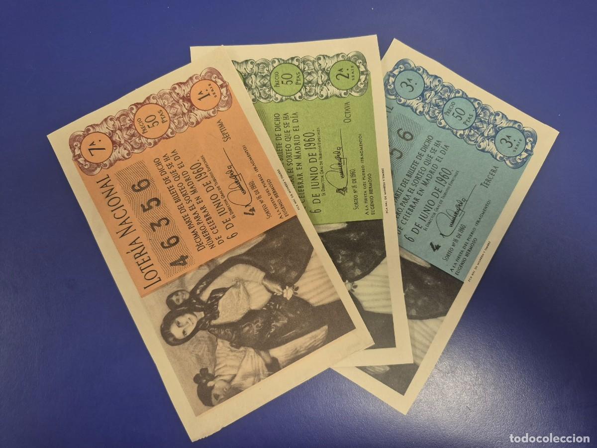 Loter&iacute;a Nacional: LOTERIA NACIONAL SORTEO 16 DE 1960 SERIE COMPLETA