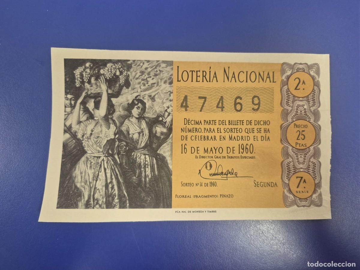Loter&iacute;a Nacional: LOTERIA NACIONAL SORTEO 14 DE 1960 SERIE 7