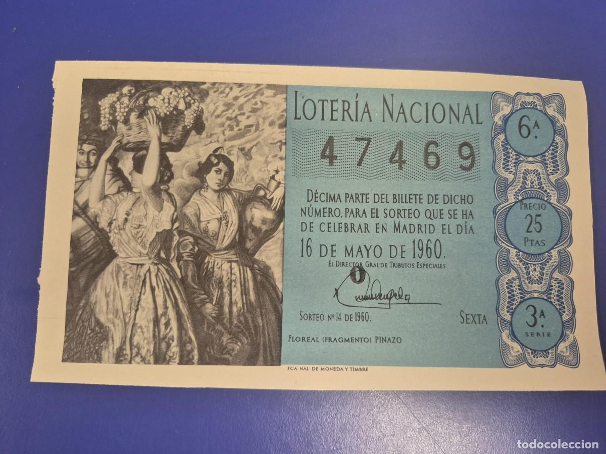 Loter&iacute;a Nacional: LOTERIA NACIONAL SORTEO 14 DE 1960 SERIE 3