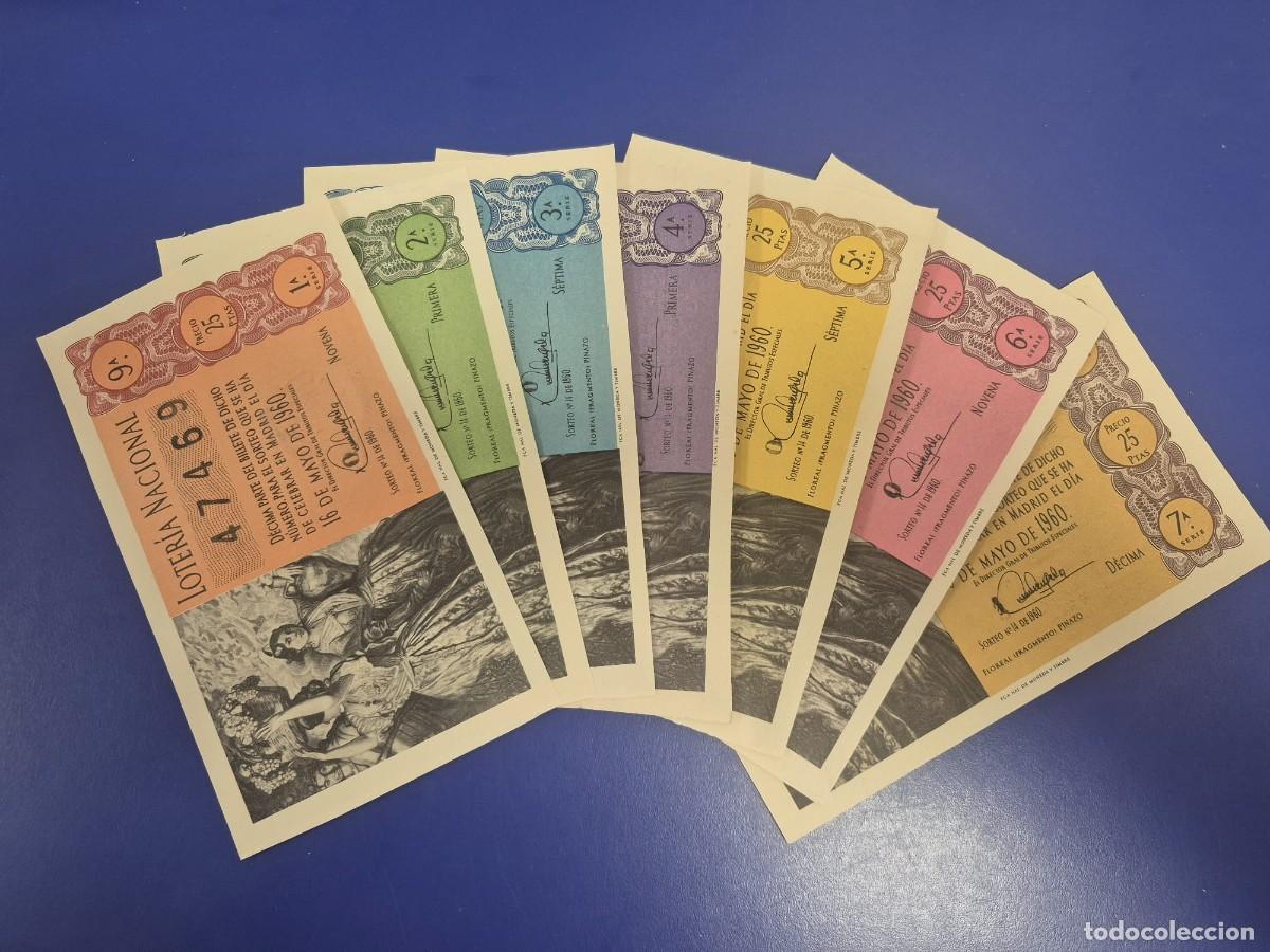 Loter&iacute;a Nacional: LOTERIA NACIONAL SORTEO 14 DE 1960 SERIE COMPLETA