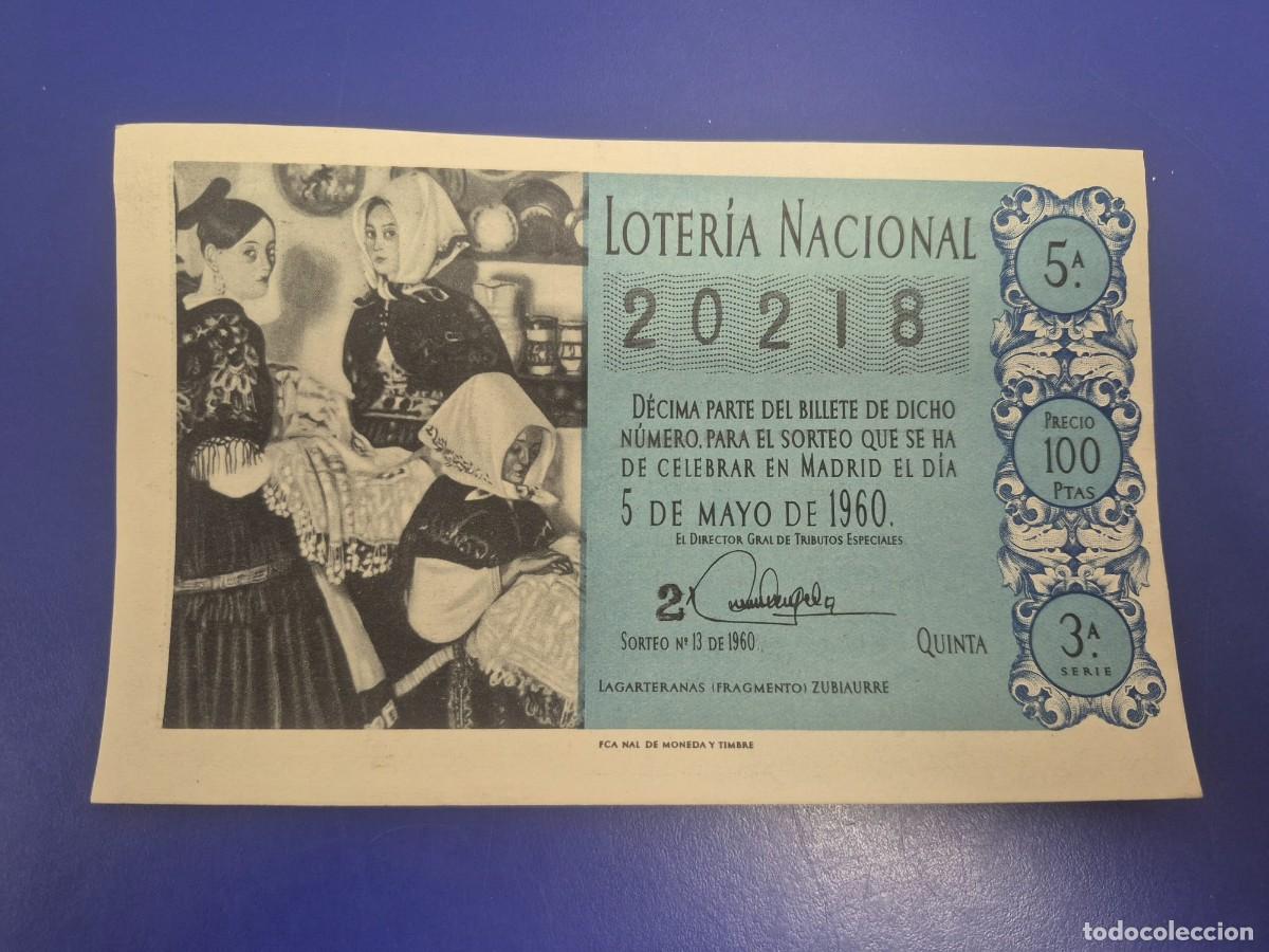 Loter&iacute;a Nacional: LOTERIA NACIONAL SORTEO 13 DE 1960 SERIE 3