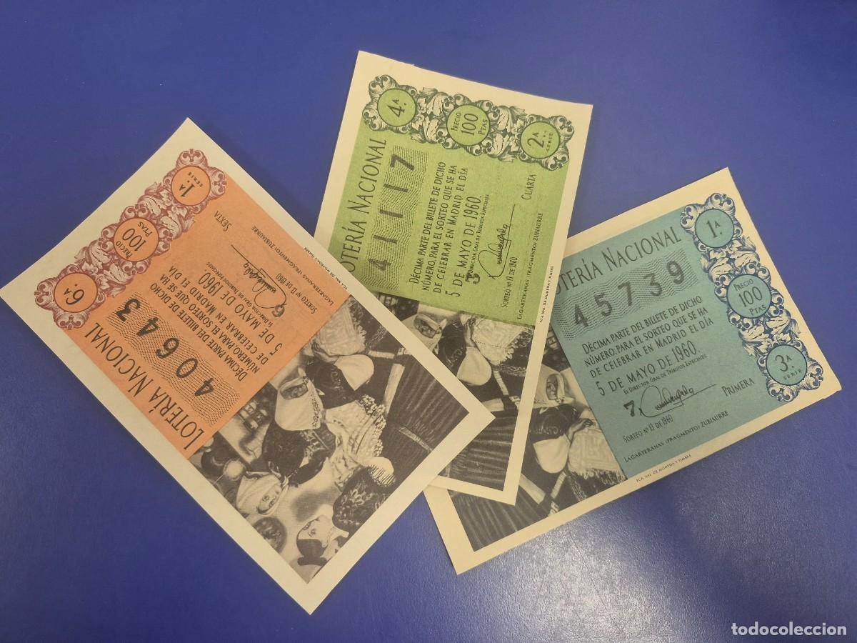Loter&iacute;a Nacional: LOTERIA NACIONAL SORTEO 13 DE 1960 SERIE COMPLETA