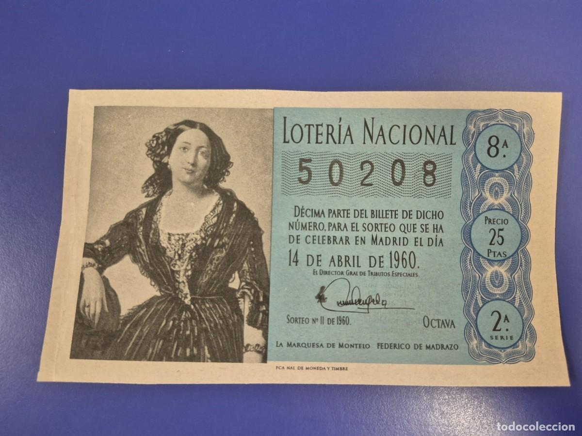 Loter&iacute;a Nacional: LOTERIA NACIONAL SORTEO 11 DE 1960 SERIE 3