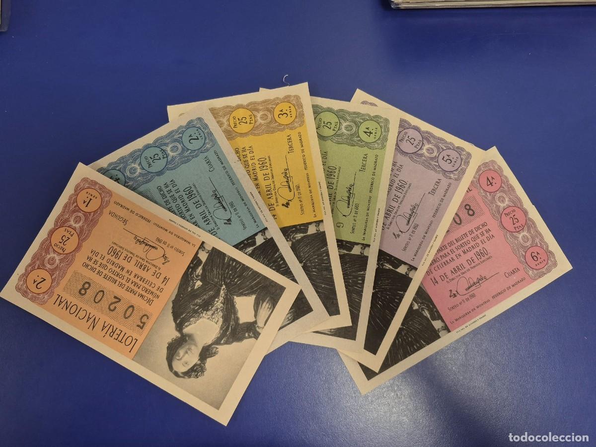 Loter&iacute;a Nacional: LOTERIA NACIONAL SORTEO 11 DE 1960 SERIE COMPLETA