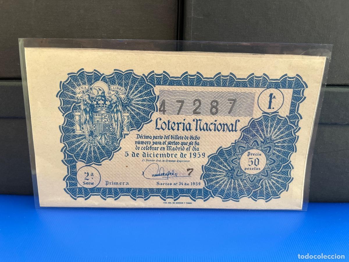 Loter&iacute;a Nacional: Loter&iacute;a nacional 1959 sorteo 34