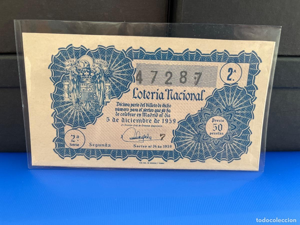 Loter&iacute;a Nacional: Loter&iacute;a nacional 1959 sorteo 34