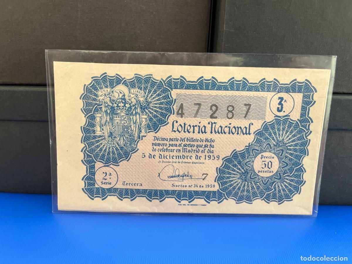 Loter&iacute;a Nacional: Loter&iacute;a nacional 1959 sorteo 34