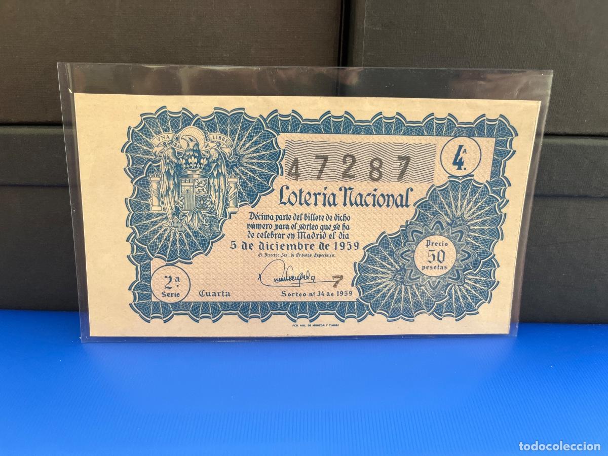 Loter&iacute;a Nacional: Loter&iacute;a nacional 1959 sorteo 34