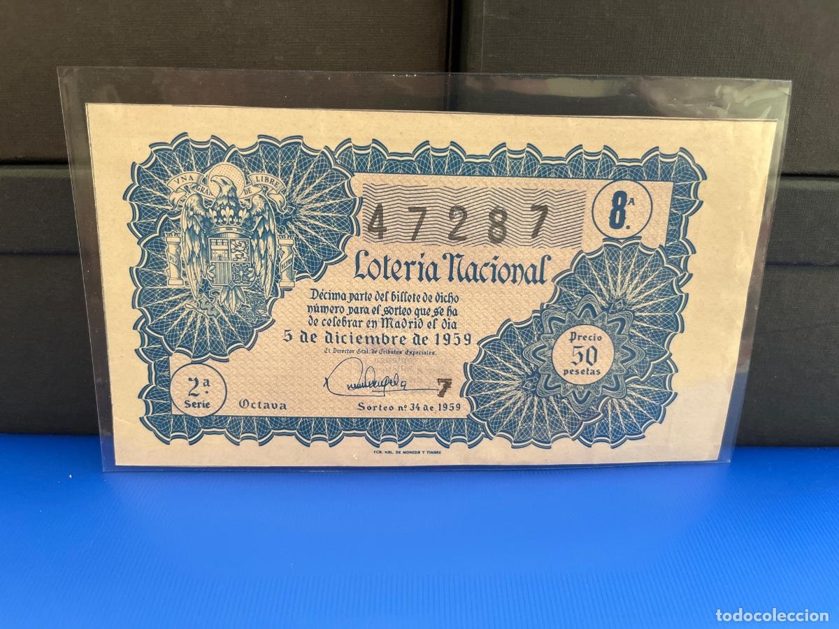 Loter&iacute;a Nacional: Loter&iacute;a nacional 1959 sorteo 34