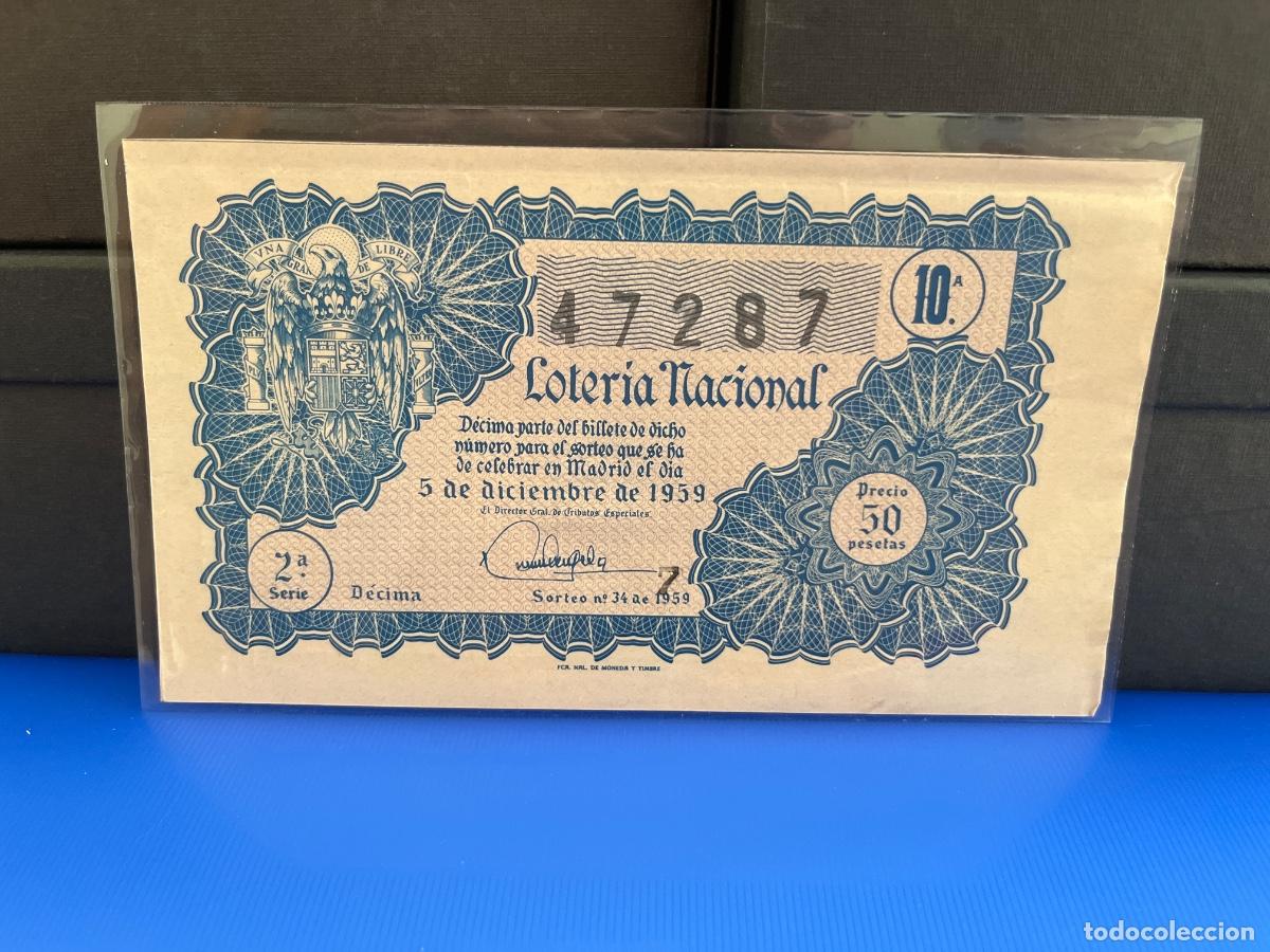 Loter&iacute;a Nacional: Loter&iacute;a nacional 1959 sorteo 34