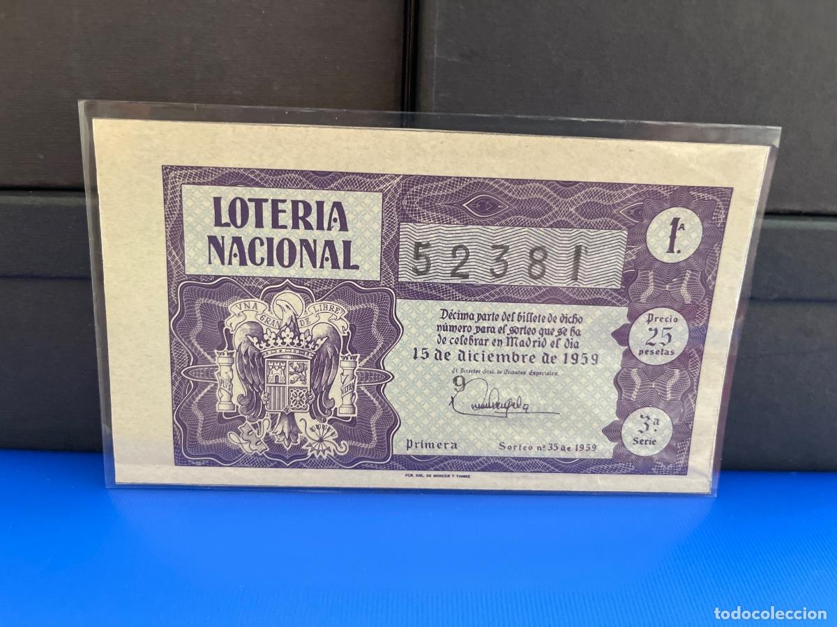 Loter&iacute;a Nacional: Loter&iacute;a nacional 1959 sorteo 35