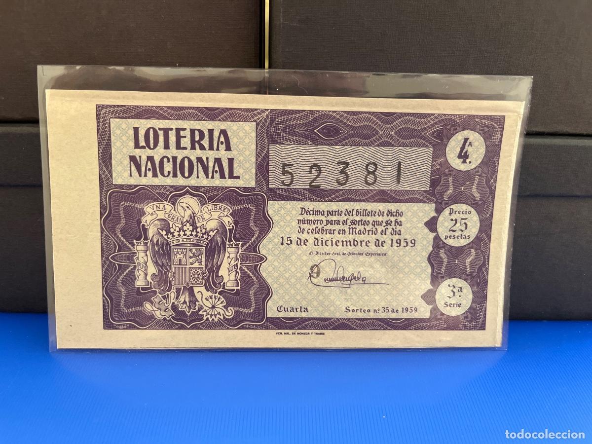 Loter&iacute;a Nacional: Loter&iacute;a nacional 1959 sorteo 35